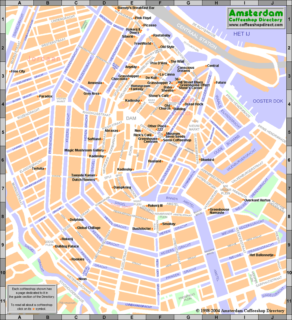 מפת העיר אמסטרדם להדפסה