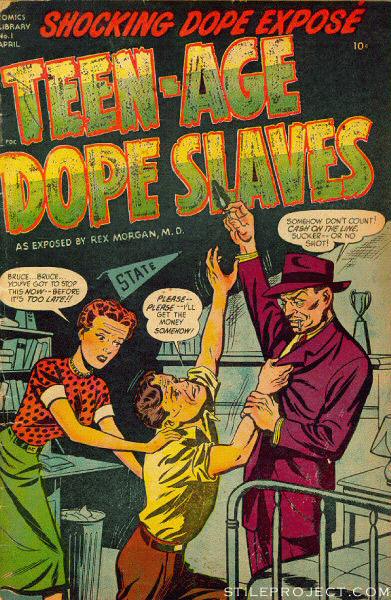 pulp fiction - פוסטרים כרזות ישנות TEEN - AGE DOPE SLAVES